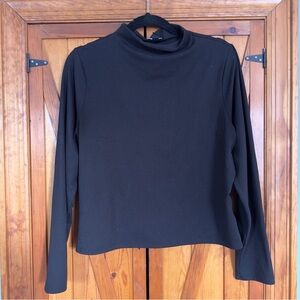 Express Black Boxy Blouse